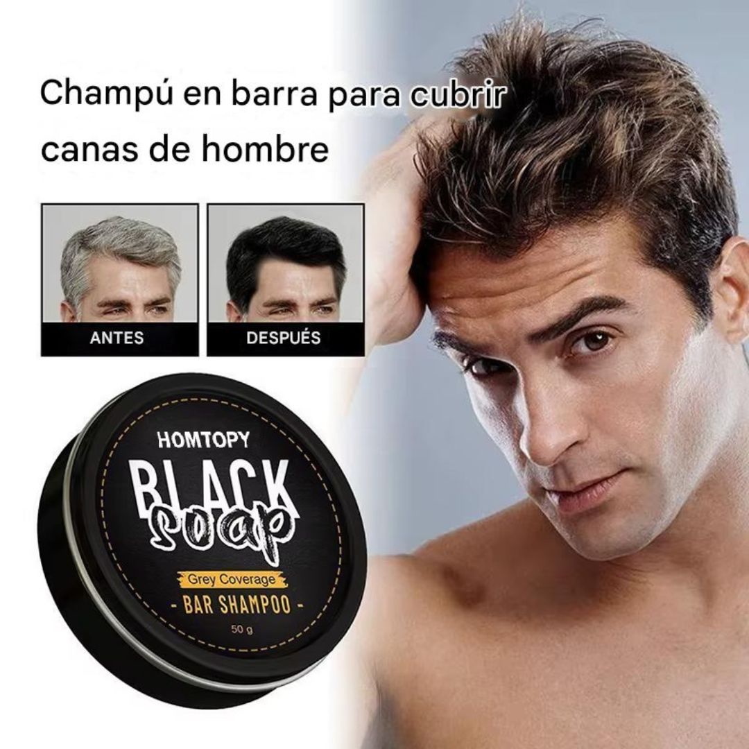 Black Soap™ Jabon de Hombres Contra Canas